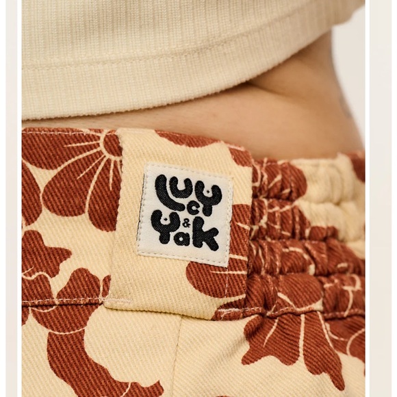 LAST CALL❗️Lucy & Yak Goldie Floral Addison Pants Twill Tapered NWT UK 34 US 12 - Picture 4 of 10